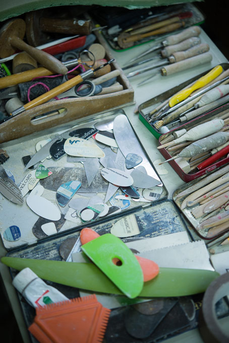Anna Lambert in her studio 2016